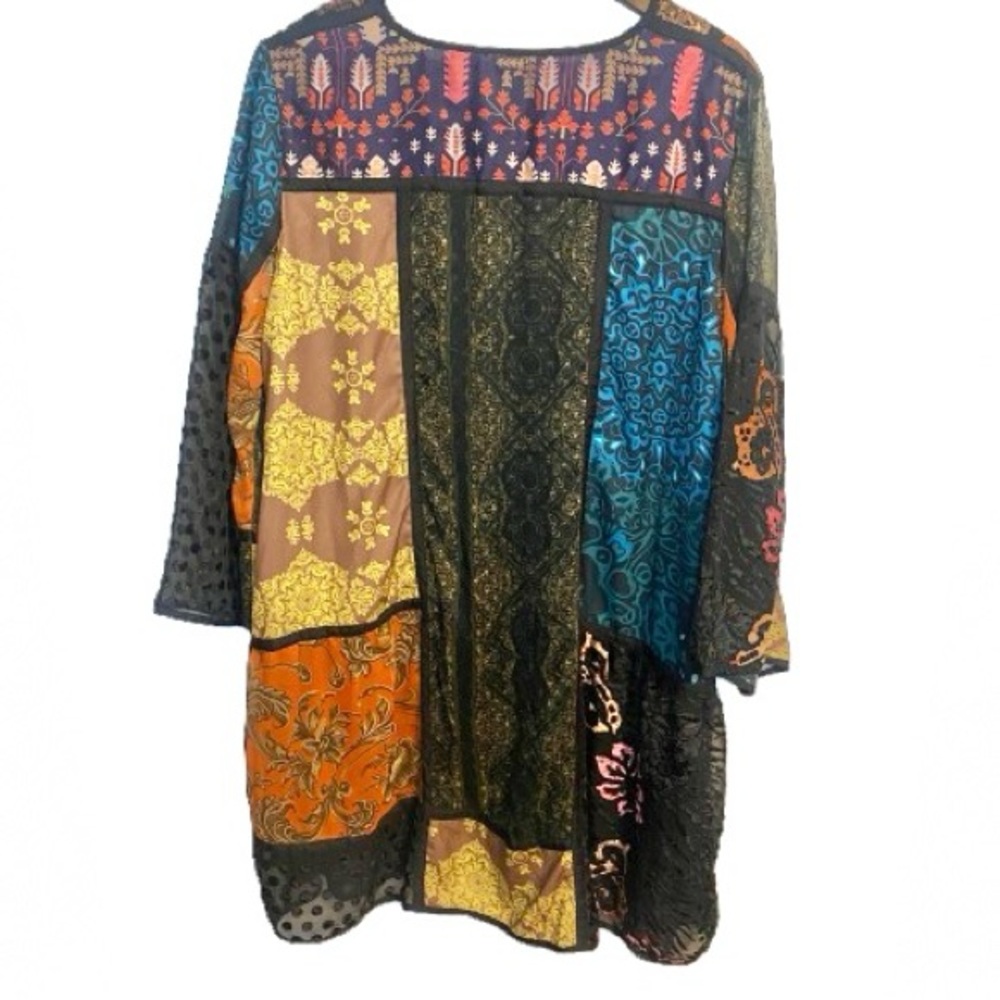 Soft Surroundings Boho Patchwork Tunic Dress With… - image 2